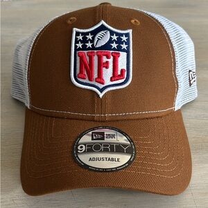 New Era Brown and White NFL Adjustable Cap